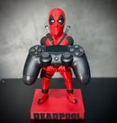 Suporte Premium Para Controle de Playstation e Xbox Deadpool  de luxo  pintado a mão Pronta Entrega com chaveiro de brinde