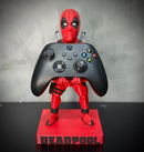Suporte Premium Para Controle de Playstation e Xbox Deadpool  de luxo  pintado a mão Pronta Entrega com chaveiro de brinde