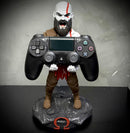 Suporte Premium Para Controle de Playstation e Xbox Kratos de luxo  pintado a mão Pronta Entrega com chaveiro de brinde