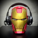 Suporte/Decoração Para Headset Fone Gamer -  Homem de Ferro (Iron Man)  de luxo  pintado a mão Pronta Entrega