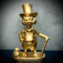The Golden Duck – ( Figure Tio Patinhas Dourado) Premium Decorativo  de Luxo pintado a mão, Pronta entrega ORIGINAL.
